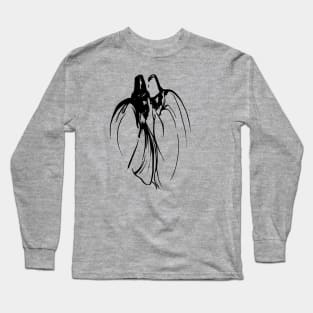 Dervish Mystical Brotherhood Line Drawing In Black Long Sleeve T-Shirt